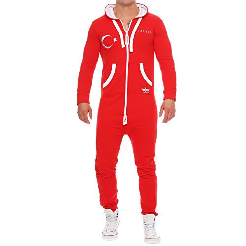 79K3 Finchman Herren Jumpsuit Overall Onesie Fußball Türkei XL