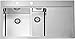 Produktbild Alveus Pure 60 Edelstahl Küchen Einbauspüle 980 x 525 mm Abwasch Spülbecken (Becken Links)