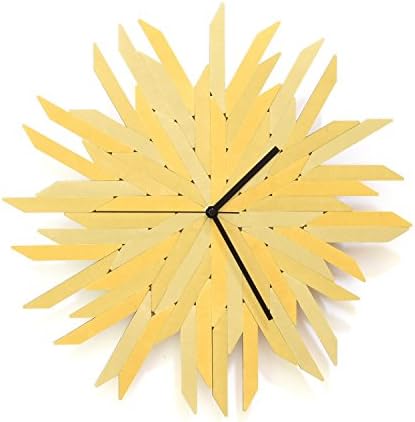 Haystack gold - Organic Wall Clock Made of Wood