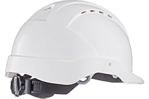 TECTOR Industrie Schutzhelm nach EN397, mit 6 Punkt Textilriemen und Drehverschluss