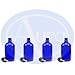 Produktbild 4er-PACKUNG - 100ml BLAUGLAS-Flaschen mit Schwarzen Sicherheitsverschlusskappen & Dosier-Tropfern. Ätherisches Öl / Verwendung in Aromatherapie.