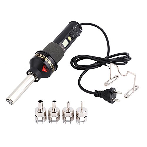 Yosoo 450W 220V Profi LCD Heißluftpistole Heißluftgebläse Heißluftfön Heißluft Löten