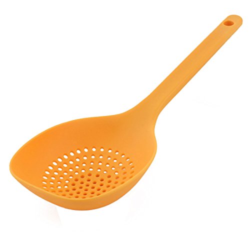 Preisvergleich Produktbild sourcingmap Familie Küchenutensilien Kunststoff Multifunktions perforierte Kelle Schöpfkelle Sieb Orange