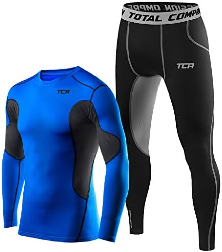 TCA Men's Superthermal Compression Thermal Base Layer Running Top & Tights