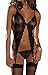 Lingerie Lace Hycg Set -  Black - One size