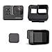 Produktbild MUZOCT Ultra Clear Tempered displayschutzfolie (LCD Displayschutzfolie + Objektivschutz) + Lens Cap Cover + Silikon Schutzhülle für GoPro Hero 5 Action Kamera