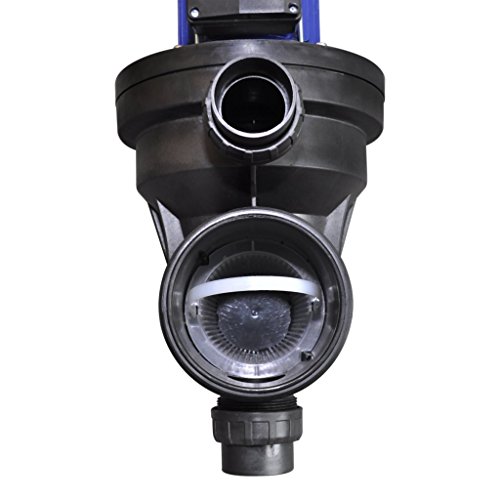 vidaXL Schwimmbadpumpe Umwälzpumpe Poolpumpe Pumpe elektronik blau 800W 90466 - 5