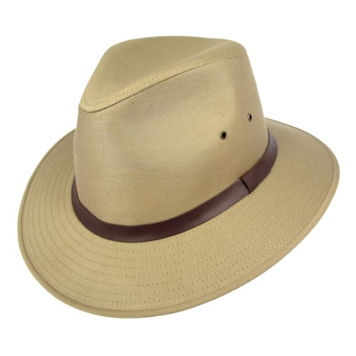 Jaxon & James Cotton Safari Fedora - British Tan LARGE