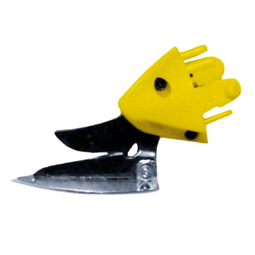 EC Cutter von ROBUSO – Komplett-Set mit viel Zubehör. Die neue Generation der Akku-Schere mit unverzahnten Blättern für natürliche Materialien wie Baumwolle, Leder, Gummi, Papier, Holzfurniere - 8