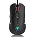 Produktbild Gaming Maus, ELTD Symmetrische Struktur Wired Computer Maus mit Avago 3325 Sensor RGB Lichteffekt 5 verstellbare DPI 9 Programmierbaren Tasten Gaming Mäuse