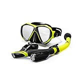 Hebilla de máscara flexible con sistema de ajuste rápido, gafas de buceo son muy cómodas y no ejercen demasiada presión en sus caras.