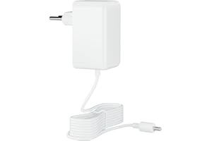 Adaptateur secteur Amazon 30 W de rechange (blanc) pour Amazon Echo Show 8 et Amazon Echo Show 11 (modèles 2025)