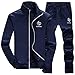 Produktbild Dasongff Hoodie Herren Freizeit Trainingsanzug Stehkragen Jogginganzug Sportanzug 2 Sätze Reißverschluss Sport Suits Lose Kapuzenpullover Hose Jumpsuit
