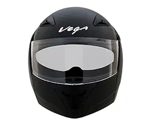 Vega Boolean BLN-DK-M Flip-up Helmet with Double Visor (Dull Black, M)