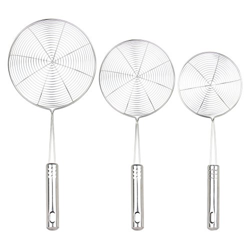 Swify Edelstahl Feinmaschig Küchensieb Mehlsieb Set (30,5 cm, 32 cm und 35 cm) - 2
