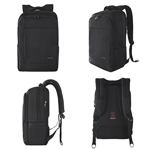 Slotra Laptop Rucksack 15,6-17 Zoll Wasserabweisend Reisen Outdoor Mordern Rucksack Schwarz - 2