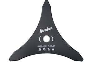 Avalon - Disco de 3 Puntas 300 X 3,0 mm para Desbrozadora Universal, Cuchilla para Cortar Maleza Densa como Arbustos o Hierbajos