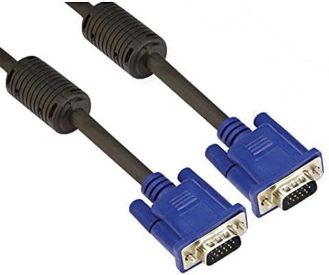 15 PIN SVGA VGA ADAPTER Monitor M/M Male To Male Cable CORD FOR PC TV - 1.5M