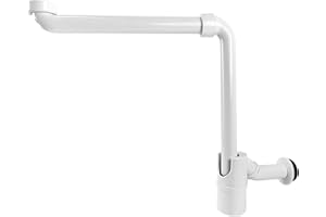 ZPSNDP Zestaw odpływowy z odpływem PP, EPDM zlewozmywak kuchenny, 1/4 Możliwość montażu 360 stopni syfon umywalka łazienka, odpływ zlewu, wąż odpływowy zlewu, syfon do zlewu (1)