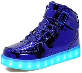 Infants Blue Edition Shoes Light up Trainers Flashing Rechargeable Footwear Festival Party Concert Latest Boys Girls Mens Womens 2018
