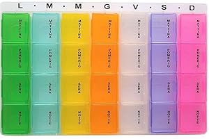 ANNA FLOWERS Portapillole Settimanale 7 Giorni Mattina Pomeriggio Sera Notte 28 Scomparti