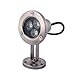 Produktbild Domire 12V 3w Led Teichpumpe Springbrunnen, Unterwasser Landschaft, Wasser, Spot, 8 W, Edelstahl, Weiß,