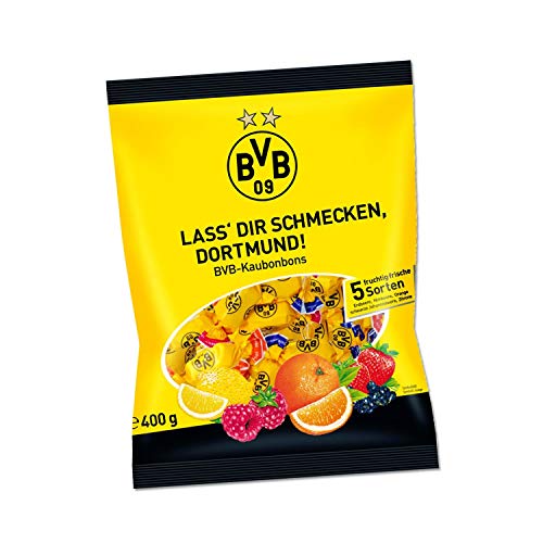 Borussia Dortmund Kaubonbon, Bonbon similaire au Kaugummi 5 variétés BVB 09 - Plus Marque-Page I Love Dortmund