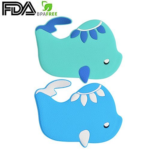 GreeSuit Pegatinas Antideslizantes Adhesivos de bañera - Apliques de Ducha para niños Calcas Apliques de baño Petaca (2-Pack Fish)