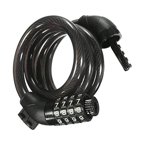 URBANGO Antivol A Code pour V?los Et Trottinettes Electrique Mixte Adulte, Noir, 1.5m, diam 8mm