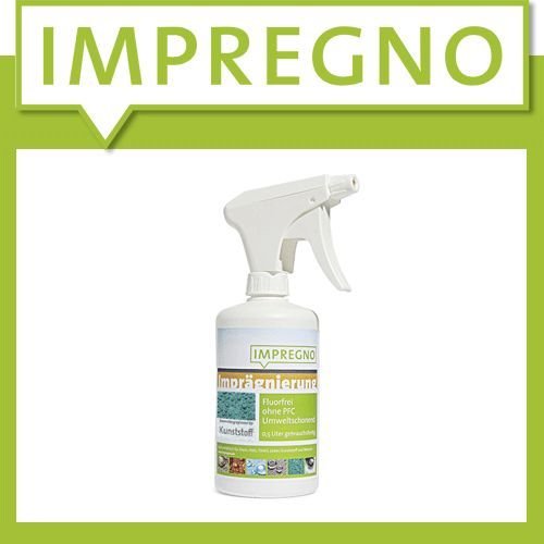 IMPREGNO Imprägnierung "Kunststoff" 0,5 Liter inkl. Zerstäuber Imprägniermittel Imprägnierspray umweltfreundlich fluorfrei