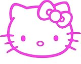 Mind. 7 años, impermeable XXL Hello Kitty, pegatinas vinilo, (20 x 15 cm),/High Quality Product. konturge schnitten, The, Mind. 7 años impermeable. + Color a elegir