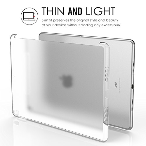 MoKo Hülle für iPad Pro 10.5 Zoll 2017 – Ultra Slim Translucent Hart Polycarbonate Schale Schutzhülle Case Cover für Apple iPad Pro 10.5 Tablet, Transparent - 4