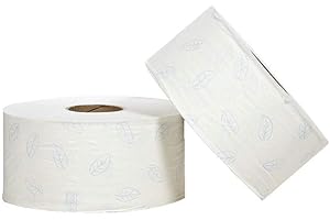 TORK 110246 Jumbo Toilet Roll Sheet, 340 m, White (Pack of 6)