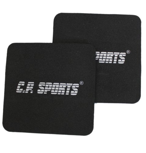 Trainingspack – CPSports Bodybuilding Wrist Wraps + Griffpolster 10×10 // Handgelenkbandage – Farbe: schwarz Bandage für Kraftsport + Fitness - 3