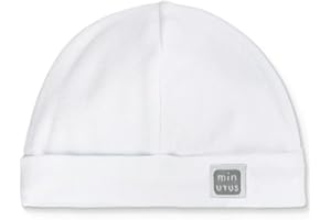 Minutus Gorro Bebé Recién Nacido, Colección Plain, 100% Algodón