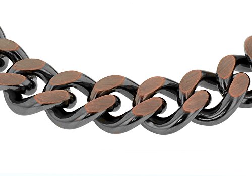 MenBronze-Rose-Armband-versilbert-20-cm