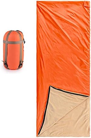 ZXQ Sleeping Bag Adult Outdoor Travel Portable Sleeping Bag Indoor Single Sleeping Bag Warm sleeping bag (Color : Orange)