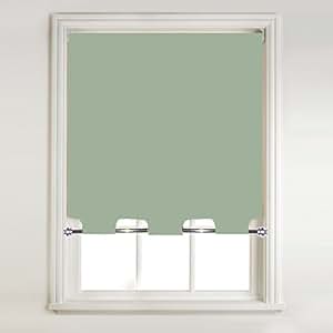 Barnes Textiles Thermal Sage Green Cafe Style Blackout Roller Blind 3Ft ...