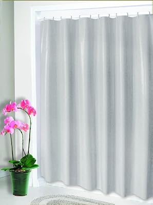 Frandis 190080 Rideau de Douche Polyester Blanc 180 x 200 cm