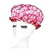 Quality Thickening Shower Cap Double Layers Waterproof Bath Cap Flowers, Pink RS.1527.00
