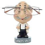 Novelty Reading Glasses Holder Grandads Specs Stand Figure Hand Painted Resin Statue Grandpa Papa Sunglasses