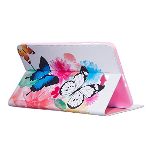 Samsung Galaxy TAB A 10.1 Hülle, COLJOY Samsung Galaxy TAB A 10.1 SM-T580 T585 – Kunstledertasche PU Schutzhülle Tasche Leder Brieftasche Hülle Case Cover mit praktischer Ständerfunktion und Auto Sleep / Wake Up Funktion, BF38 - 2