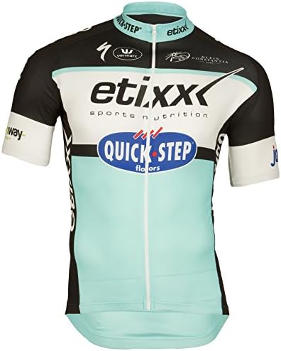 Vermarc Men's Etixx Quick Step Short Sleeve Long Zip Jersey, 2X-Large