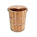 Produktbild HhGold Pediküre-Becken, 45cm hohe hölzerne Fuß-Wanne-Fußbad-Fuß-Wanne-entspannende Fuß-Bad-Hauptholz-Fässer, M (Farbe : D, Größe : -)
