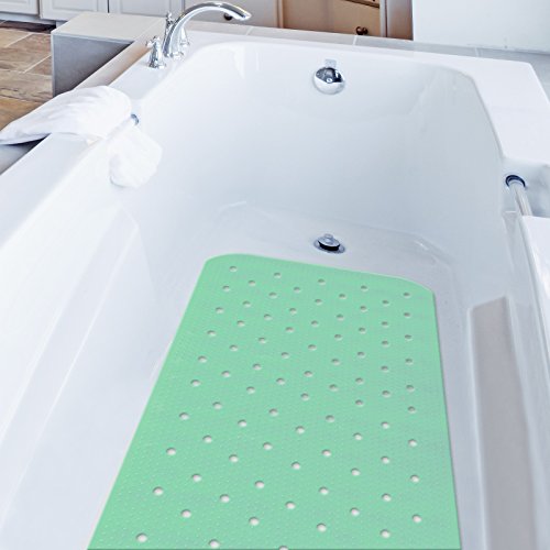 casa pura® Wanneneinlage Relax | mit Massagenoppen | mint | schadstoffgeprüft | als Badewanneneinlage und Duschmatte erhältlich | 3 Größen (75×35 cm) - 5