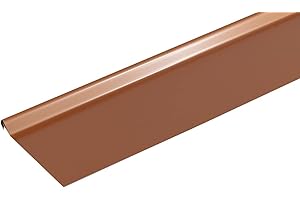 BRICO-TOITURE Bande de rive astragale ALUMINIUM MIEL - 2M - Dimension du profilé 200 mm