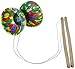 Produktbild Diabolo Harlekin Medium 4-farbig(Inkl. Stäbe/Schnur)