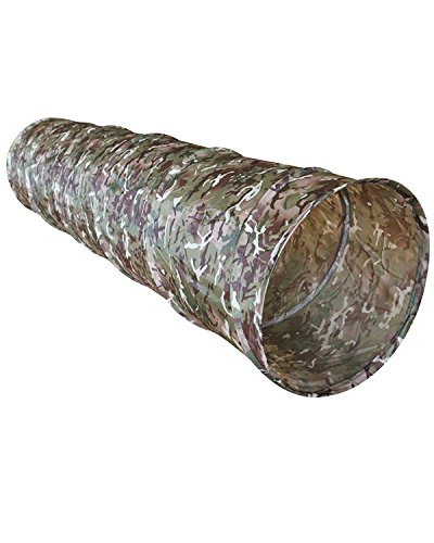 KIDS OUTDOOR BTP ARMY CAMOUFLAGE SINGLE SKIN PLAY POP-UP TUNNEL DEN ARMY BASE
