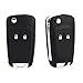 Price comparison product image HIVE 2x 2 Button Remote Flip Foldable Key FOB Shell Case Replacement & Uncut Blade