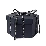 SinceY Geschenkschachtel für Fotoalbum, Neun-seitige Polygon Box - DIY handgefertigte Fotoalbum - Überraschung Geständnis romantische Geschenkbox
